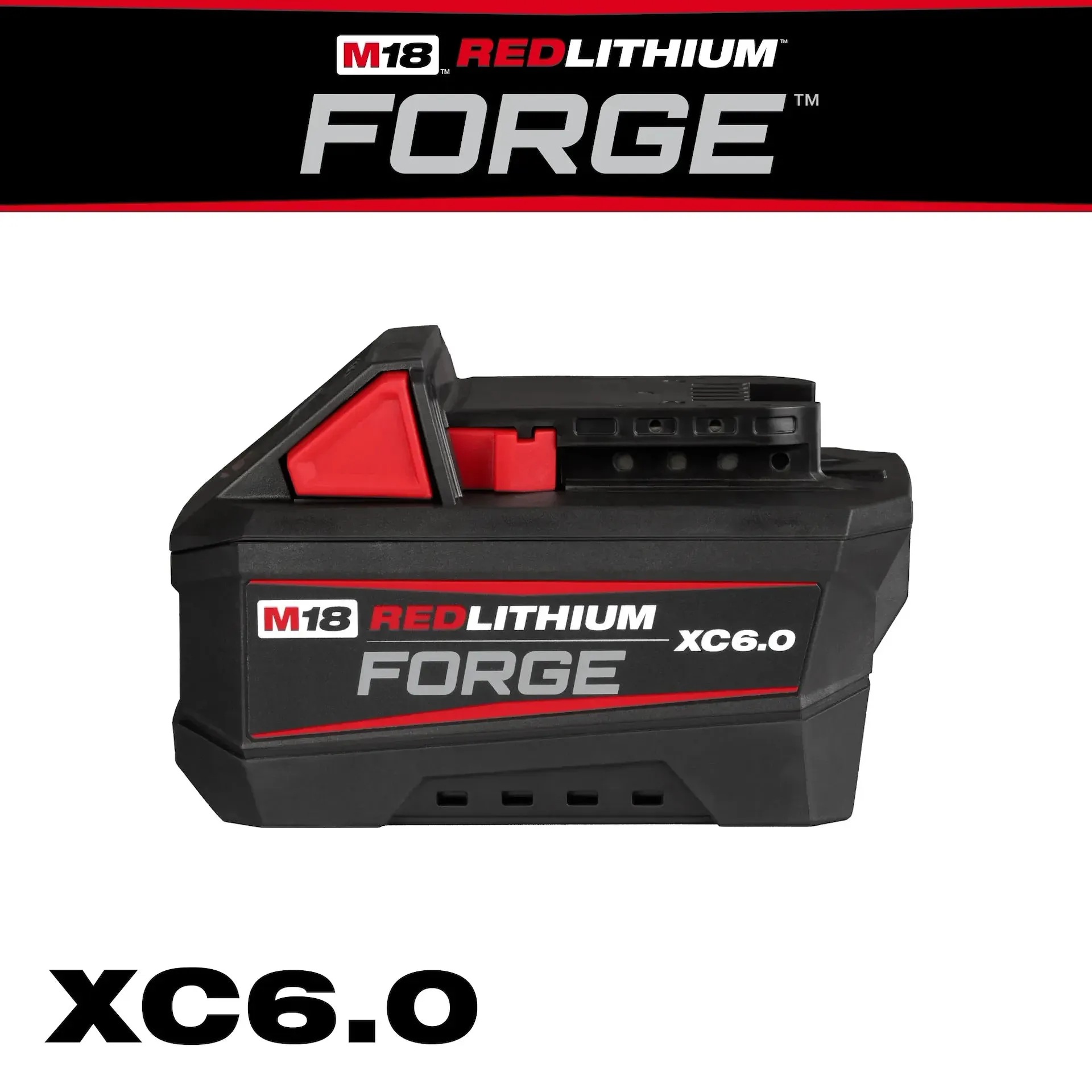 Milwaukee 48-11-1861P 2-PACK M18™ REDLITHIUM™ FORGE™ XC6.0 Battery Pack