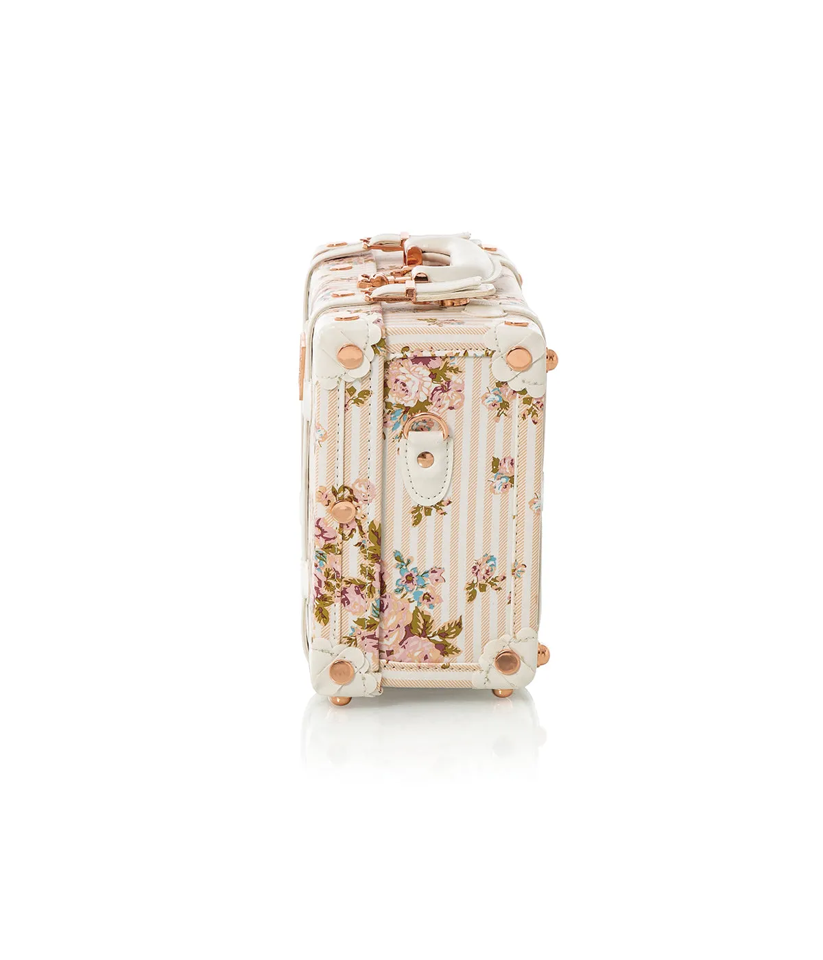 Minimalism Train Case - Beige Floral's