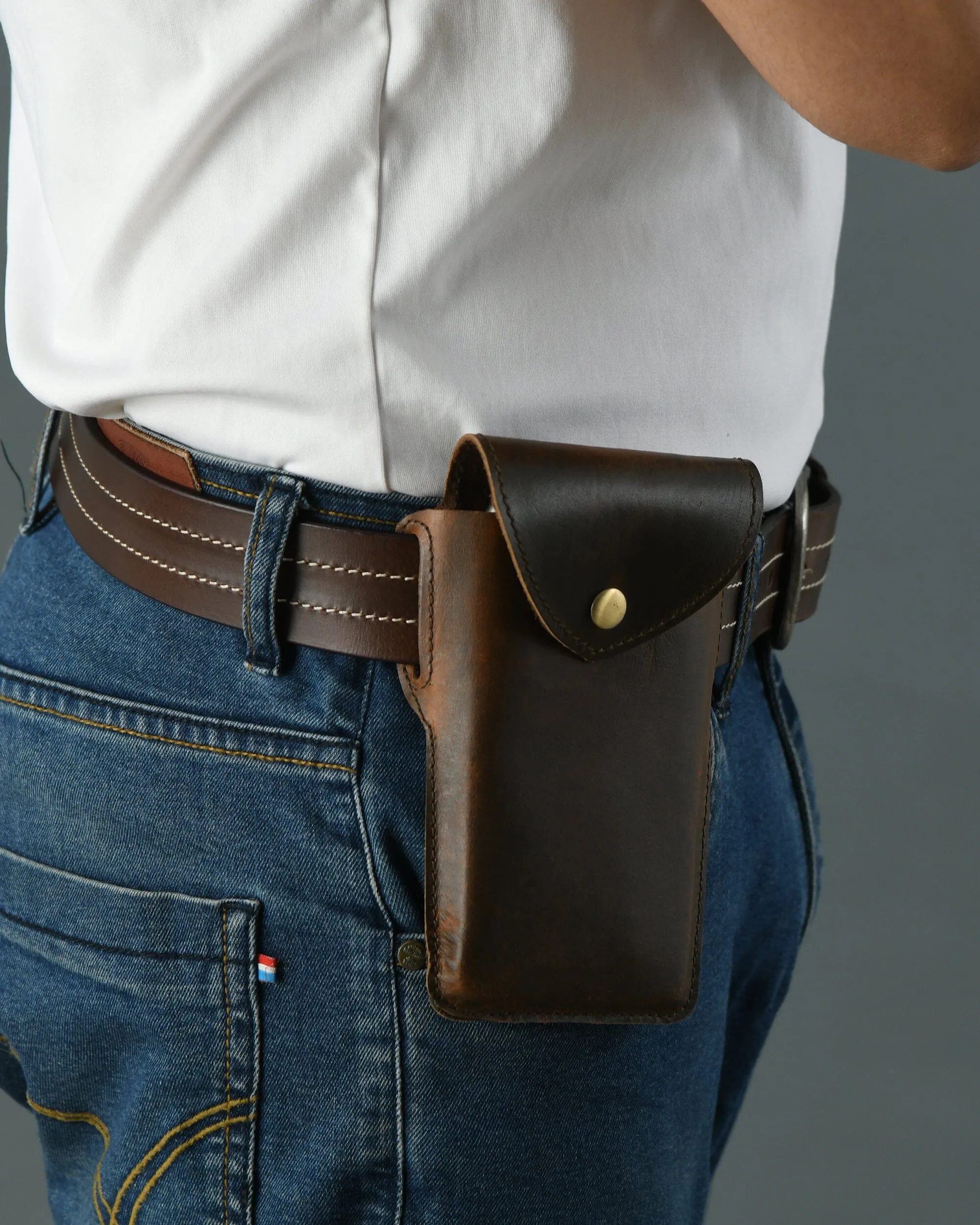 Mobile Holster Case- Dark Brown