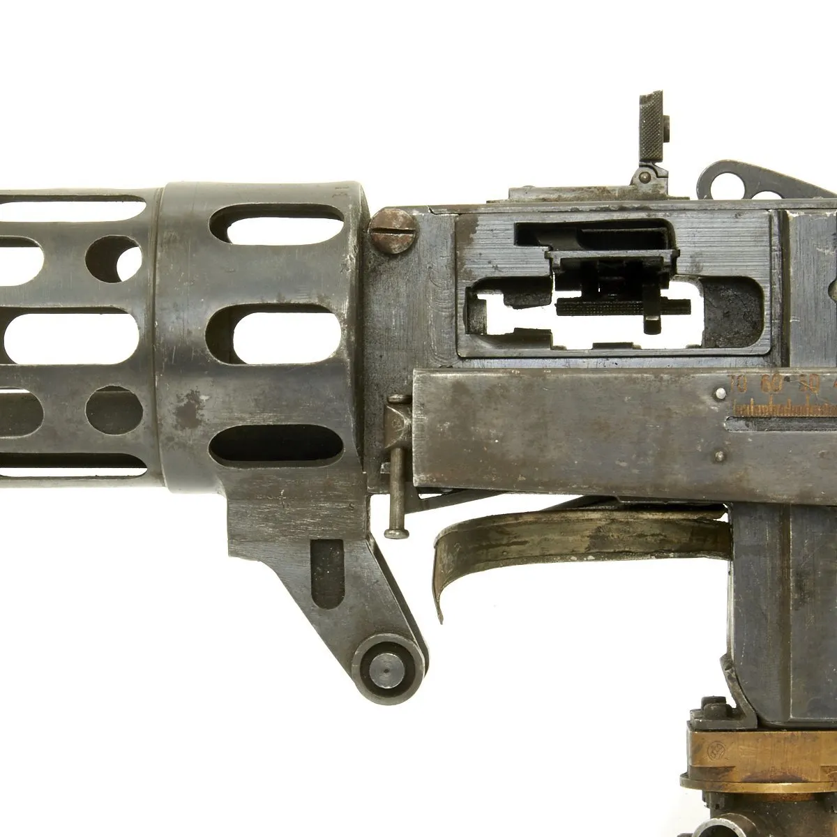 Original German WWI Maxim LMG 08/15 Aircraft Display Machine Gun - Spandau 1918 - Matched Serial Numbers