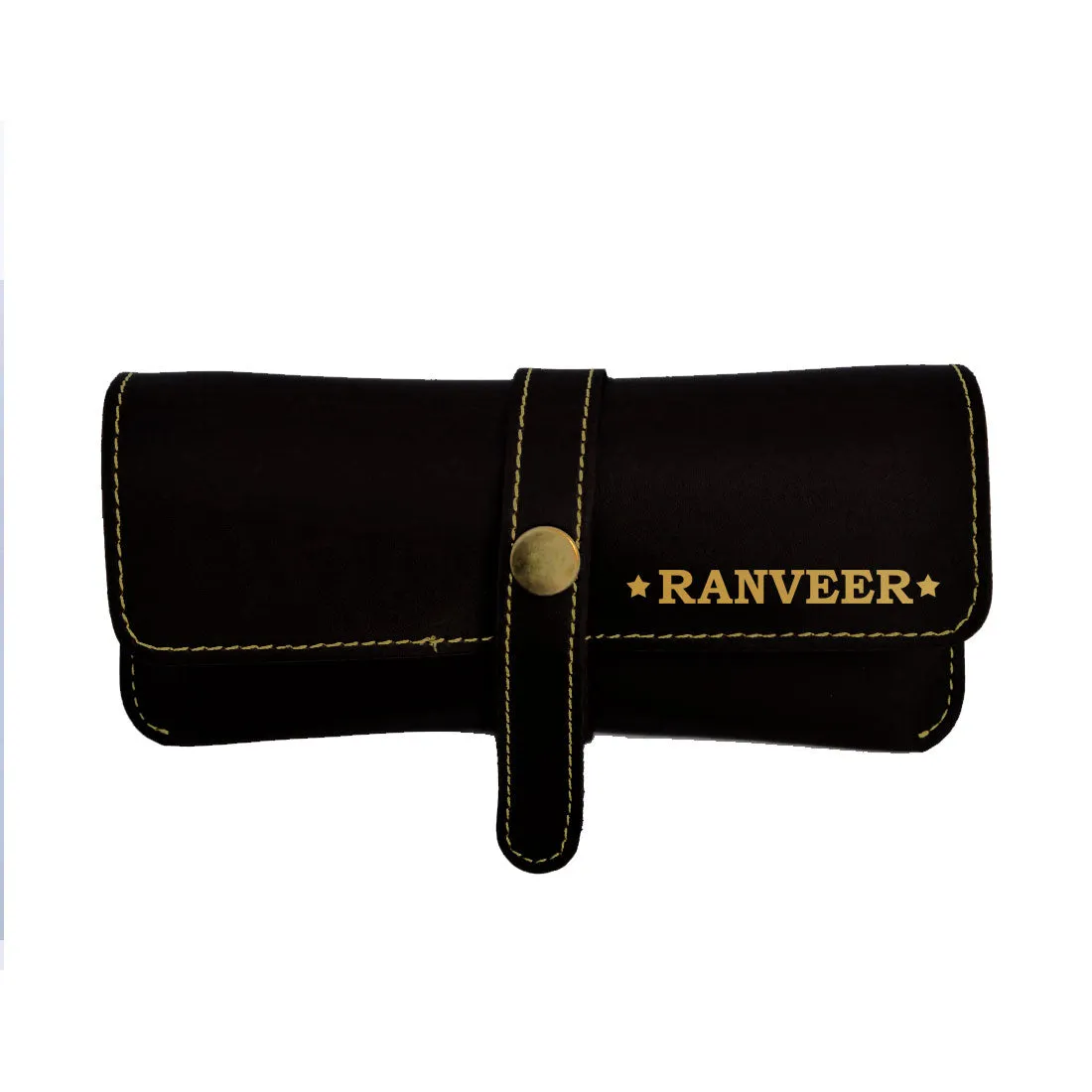 Personalized Eyewear Case Sunglass Specs Holder - Premium Vegan Leather