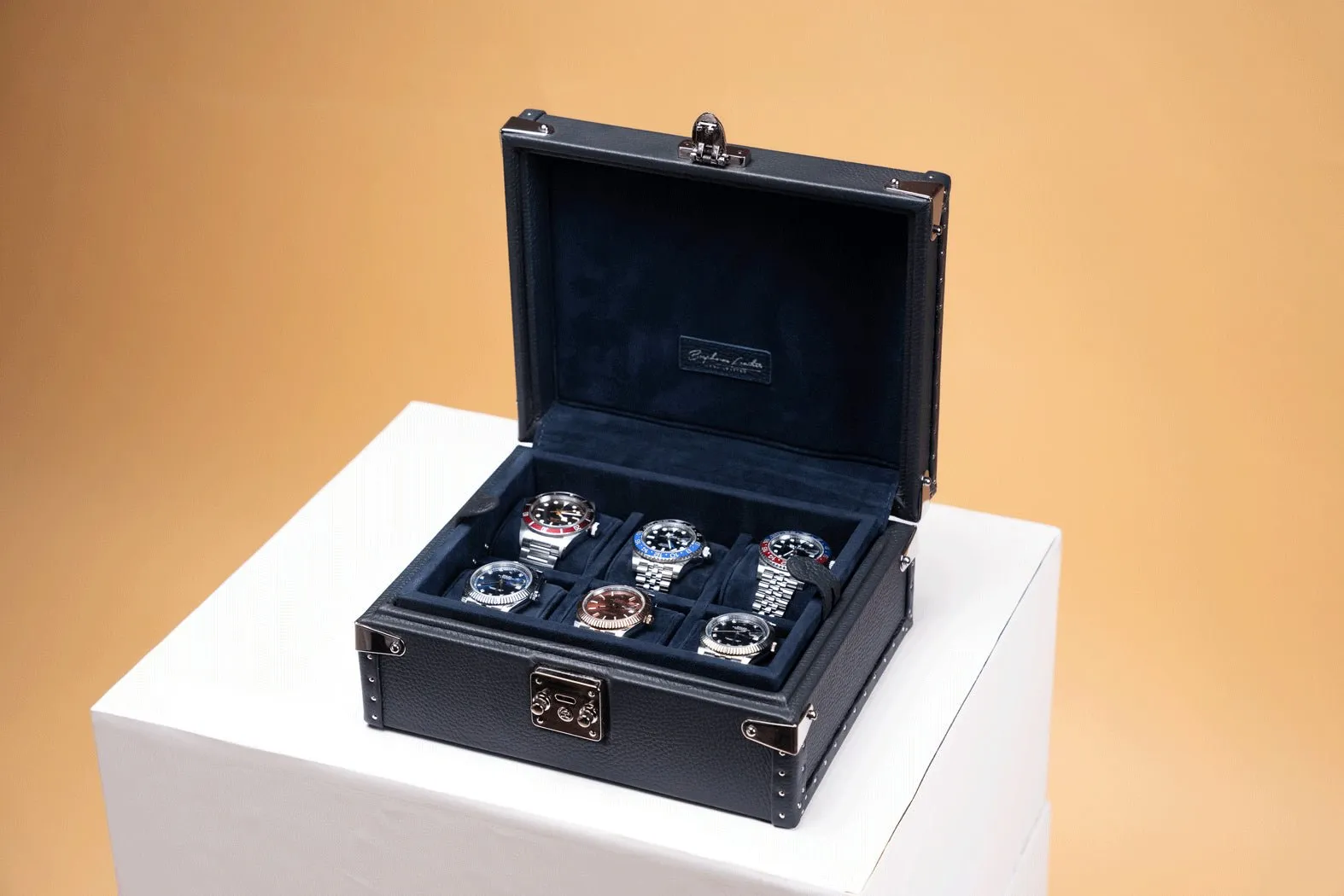 Petra Watch Case - Togo Dark Blue