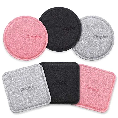 PU Leather Covered Metal Plate (3 3 pack) Assorted Colors