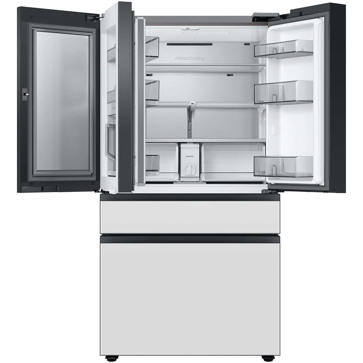 Samsung 36-inch, 23 cu.ft. Counter-Depth French 4-Door Refrigerator with Dual Ice Maker RF23BB8600APAA