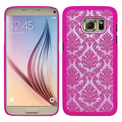 Samsung Galaxy S7 Edge Damask Vintage Case, Ultra Slim Case Cover for Galaxy S7 Edge - Hot Pink