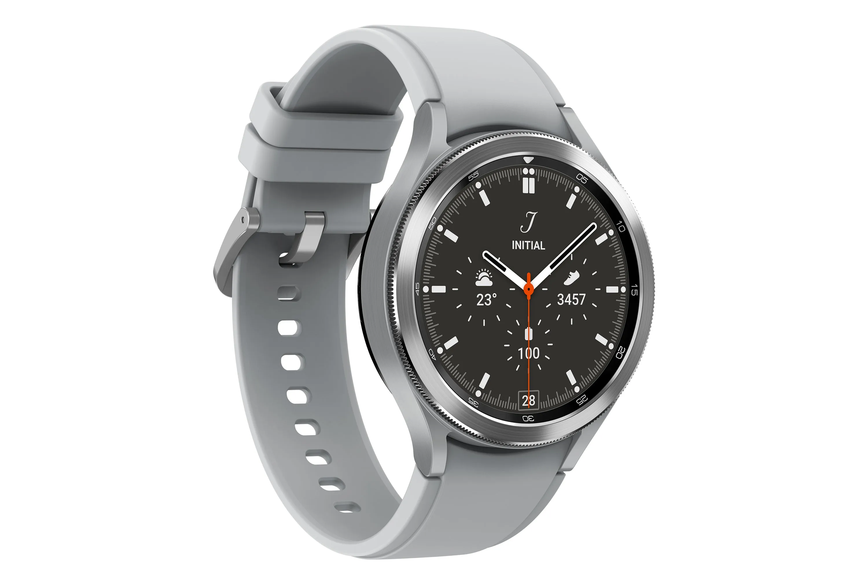 Samsung Galaxy Watch4 Classic 3.56 Cm (1.4") Oled 46 Mm Digital 450 X 450 Pixels Touchscreen 4G Silver Wi-Fi Gps (Satell