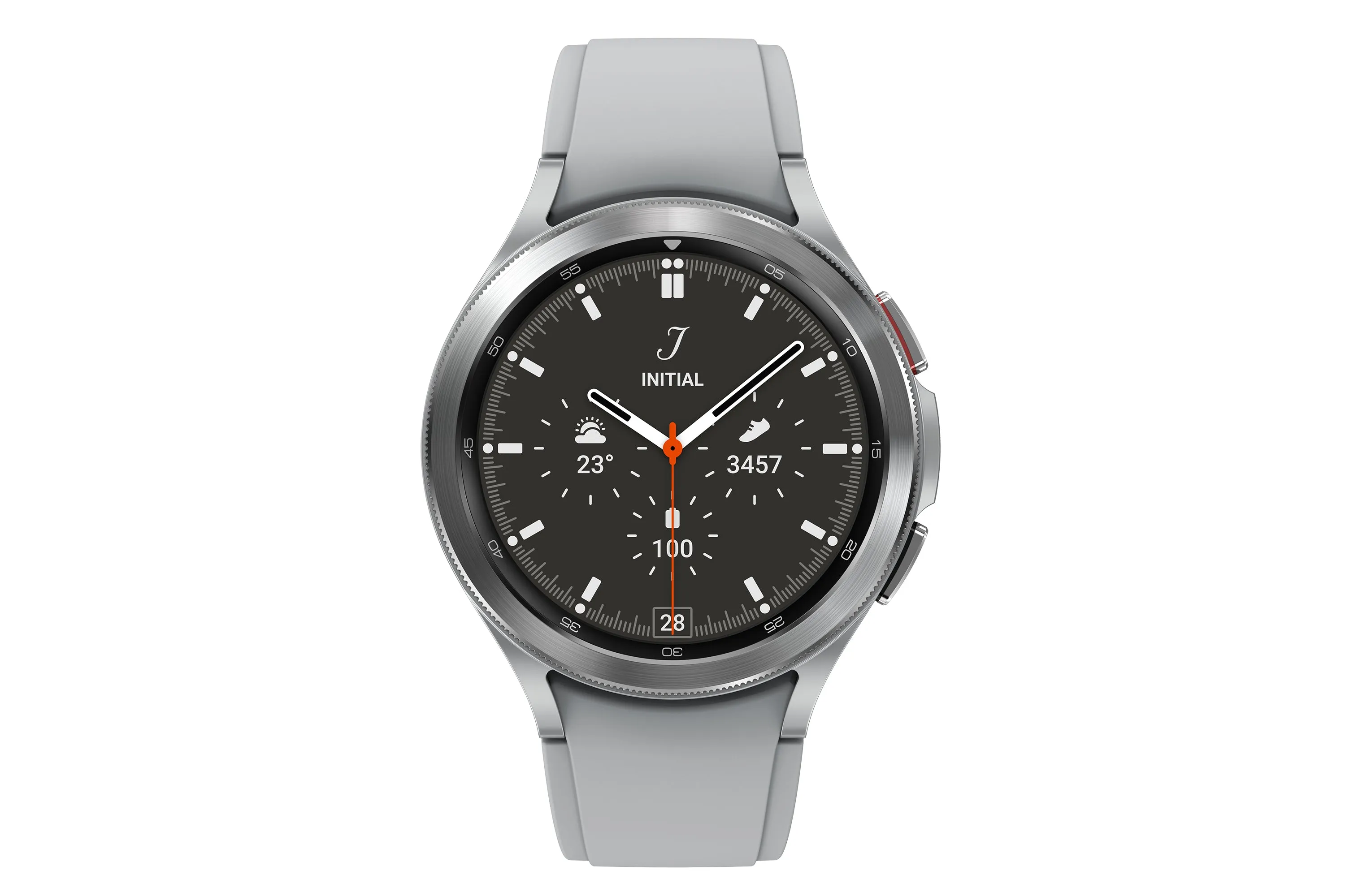 Samsung Galaxy Watch4 Classic 3.56 Cm (1.4") Oled 46 Mm Digital 450 X 450 Pixels Touchscreen 4G Silver Wi-Fi Gps (Satell