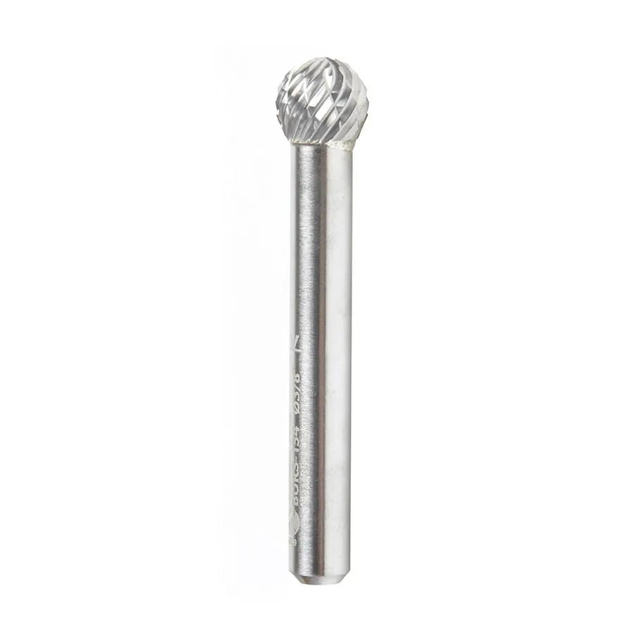 SD Burrs Ball Double Cut Burr Bit | 3⁄8 Dia x 5⁄16 x 1⁄4 Shank | BURS-154 | 738685154540