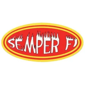 Semper Fi Decal, Reflective