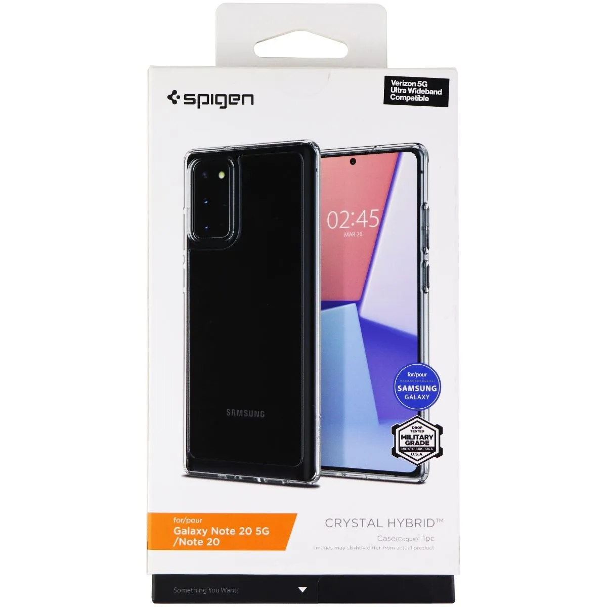 Spigen Crystal Hybrid Series Case for Galaxy Note 20 5G / Note 20 - Clear