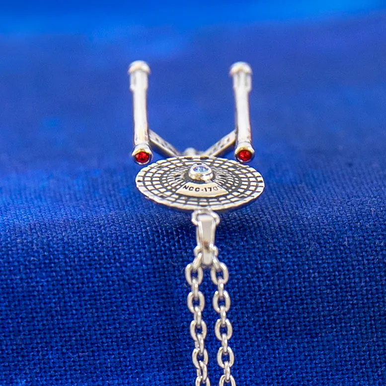 Star Trek X RockLove USS ENTERPRISE NCC-1701 Starship Necklace