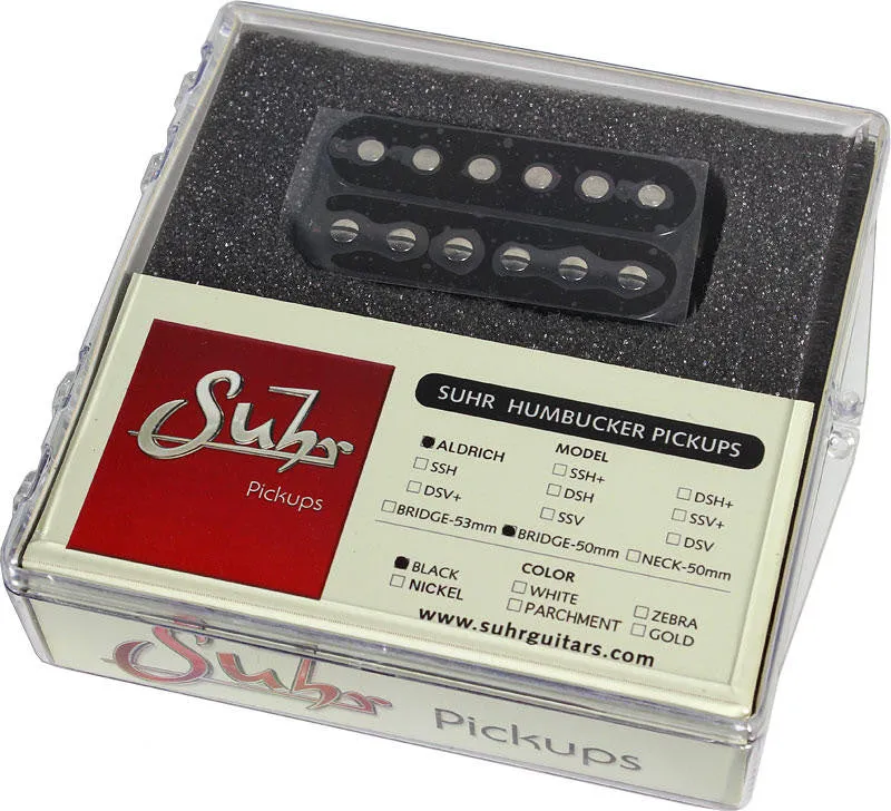 Suhr Aldrich Bridge Pickup, Black, 50mm