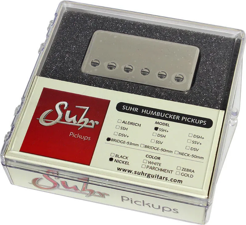 Suhr SSH  Bridge Pickup, Raw Nickel, 53mm