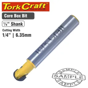 TORK CRAFT ROUTER BIT CORE BOX 1/4' CKP801