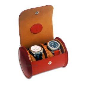 UNDERWOOD (LONDON) - Double Leather Watch Roll | UN231/TAN