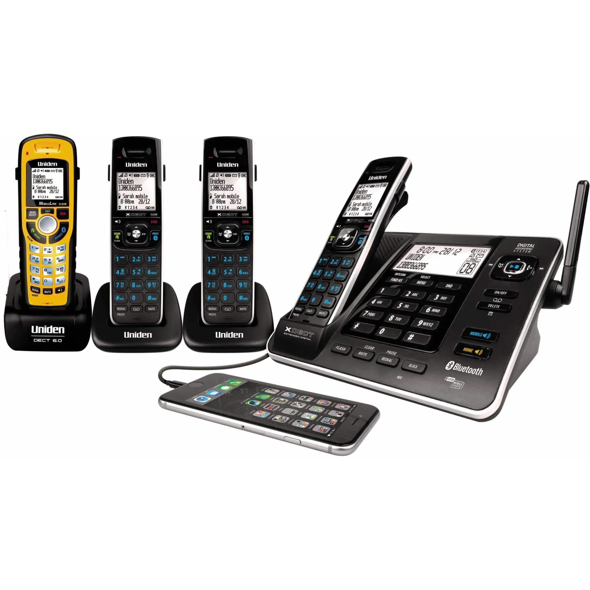 Uniden 8355 3WP XDECT Digital Cordless Phone System