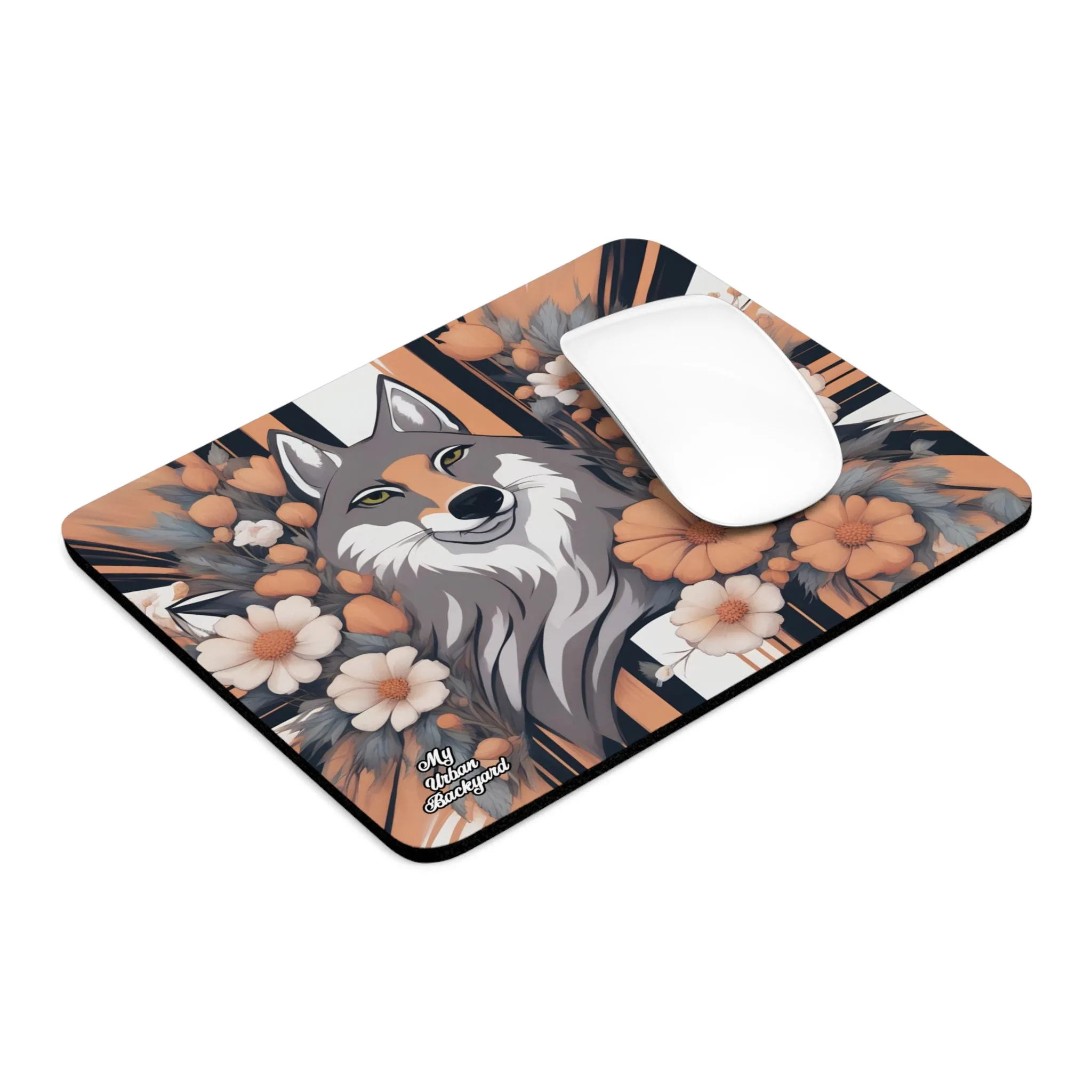 Urban Coyote, Computer Mouse Pad - for Home or Office