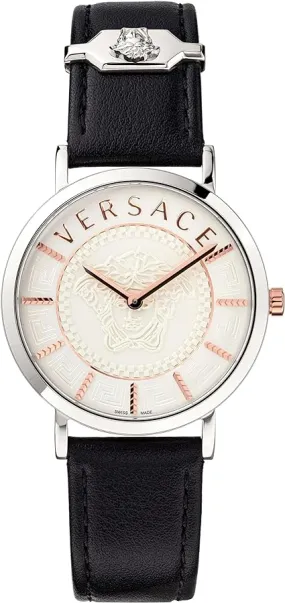 Versace Ladies Watch V-Essential 36mm White Black VEK400721