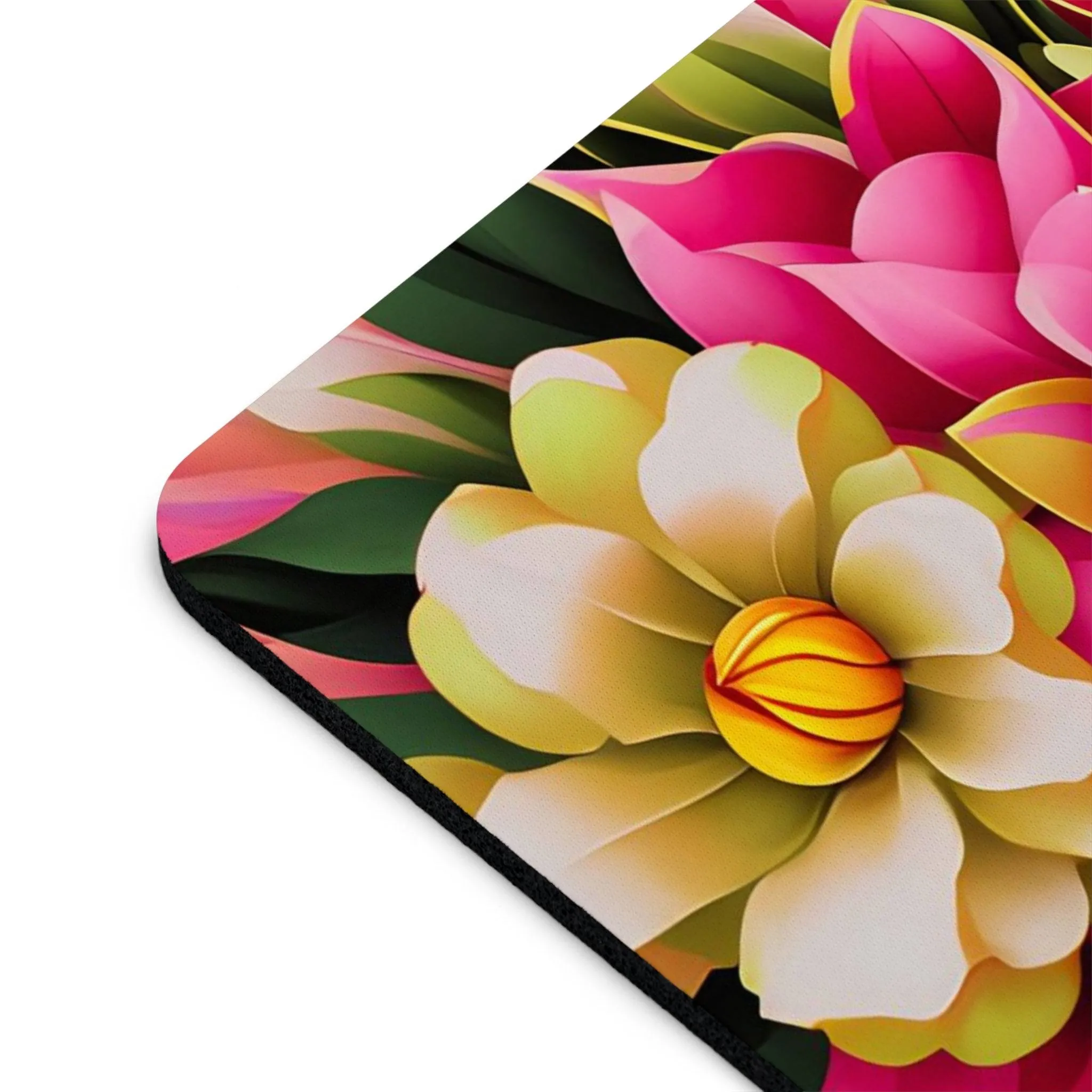 Vibrant Flowers, Computer Mouse Pad - for Home or Office