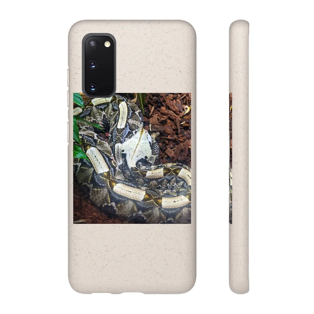 White Black Snake Biodegradable Case