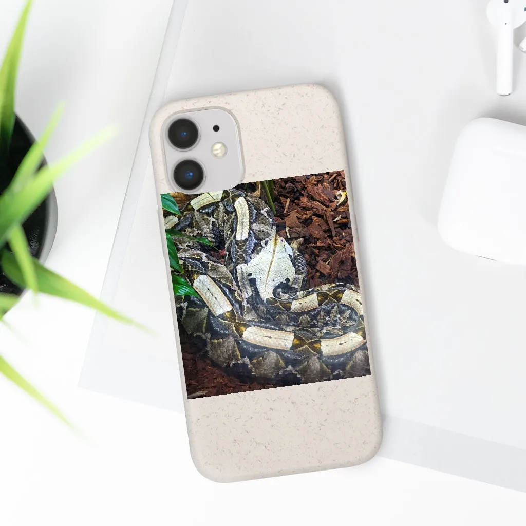 White Black Snake Biodegradable Case