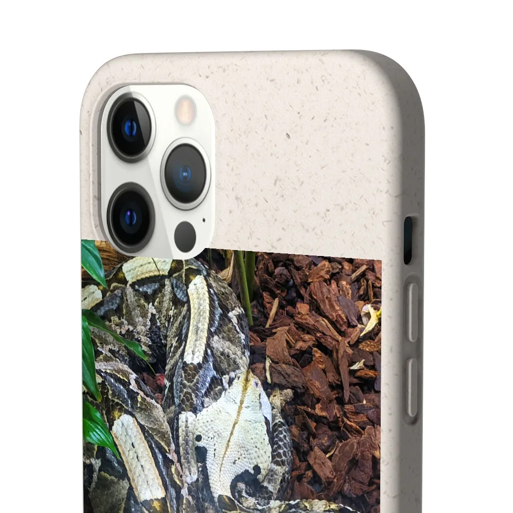 White Black Snake Biodegradable Case