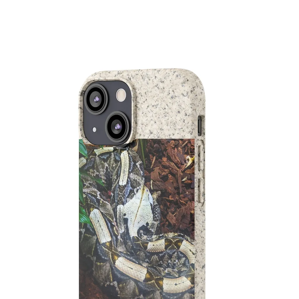 White Black Snake Biodegradable Case