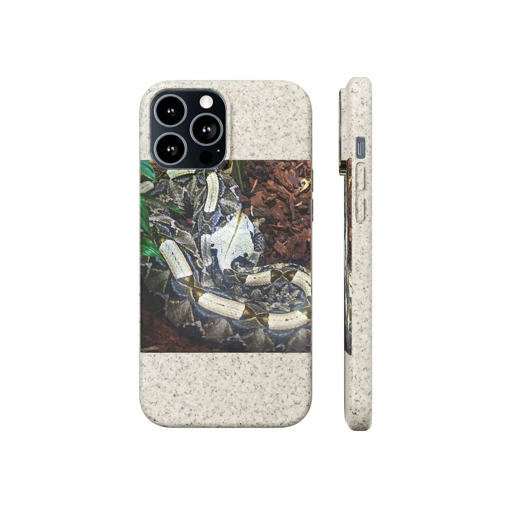 White Black Snake Biodegradable Case