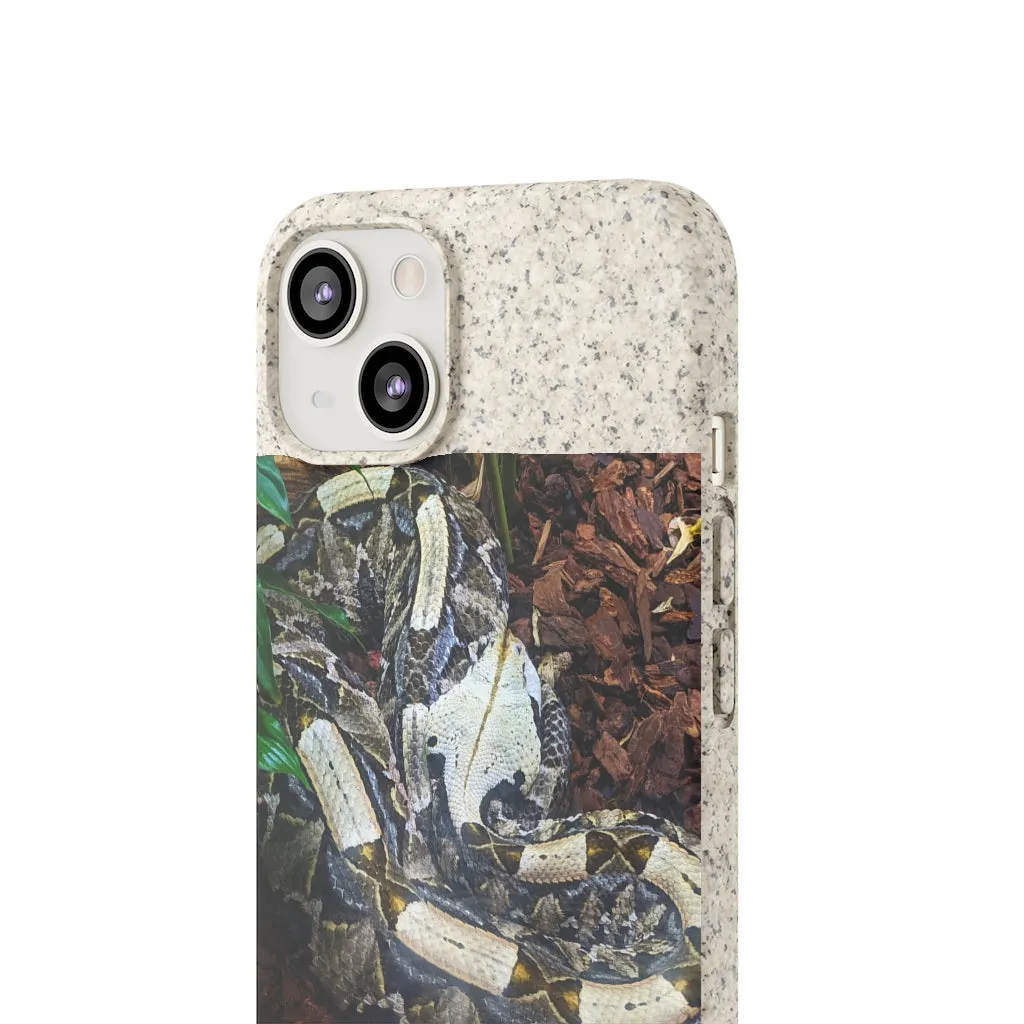 White Black Snake Biodegradable Case