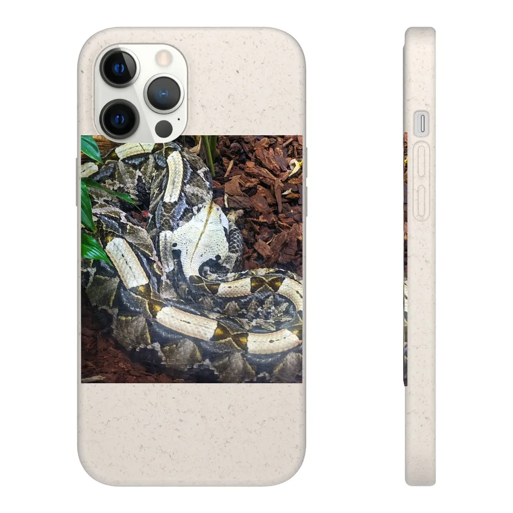 White Black Snake Biodegradable Case