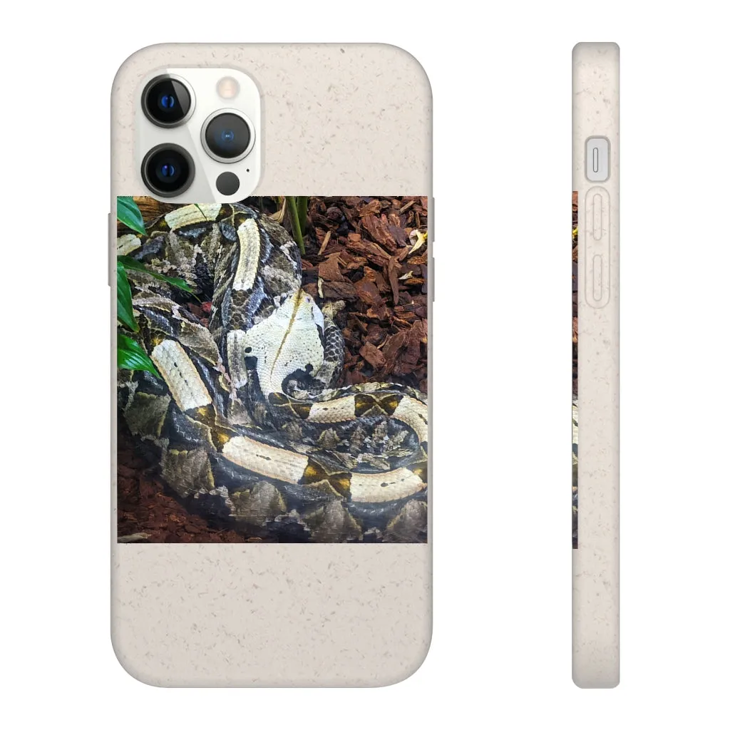 White Black Snake Biodegradable Case