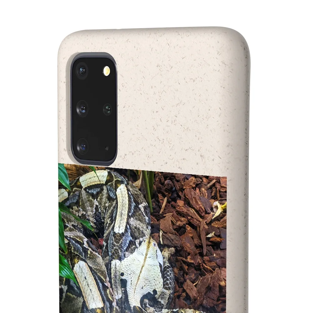 White Black Snake Biodegradable Case