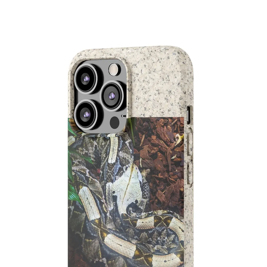 White Black Snake Biodegradable Case