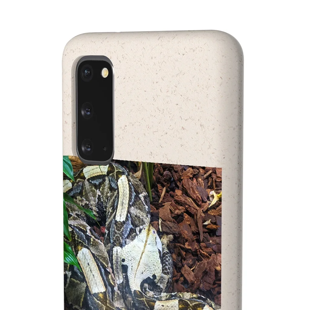 White Black Snake Biodegradable Case