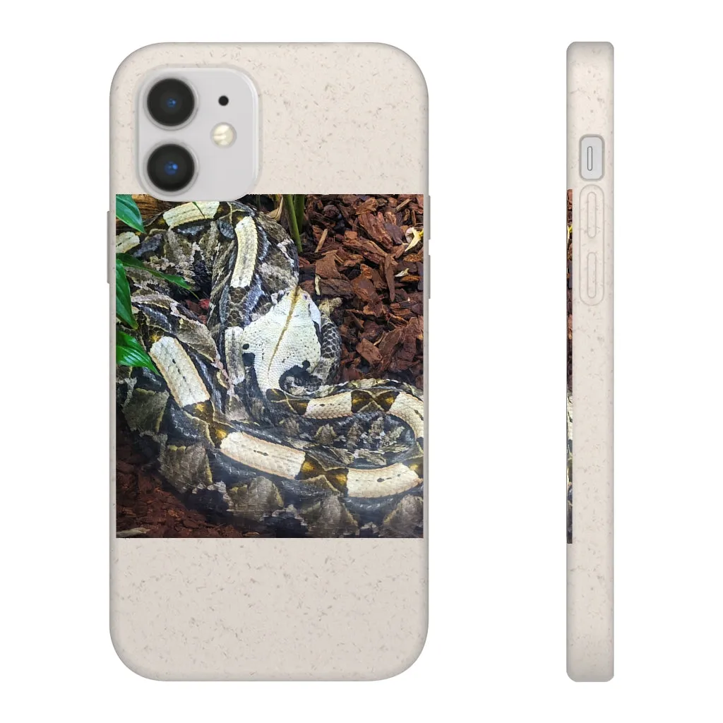 White Black Snake Biodegradable Case