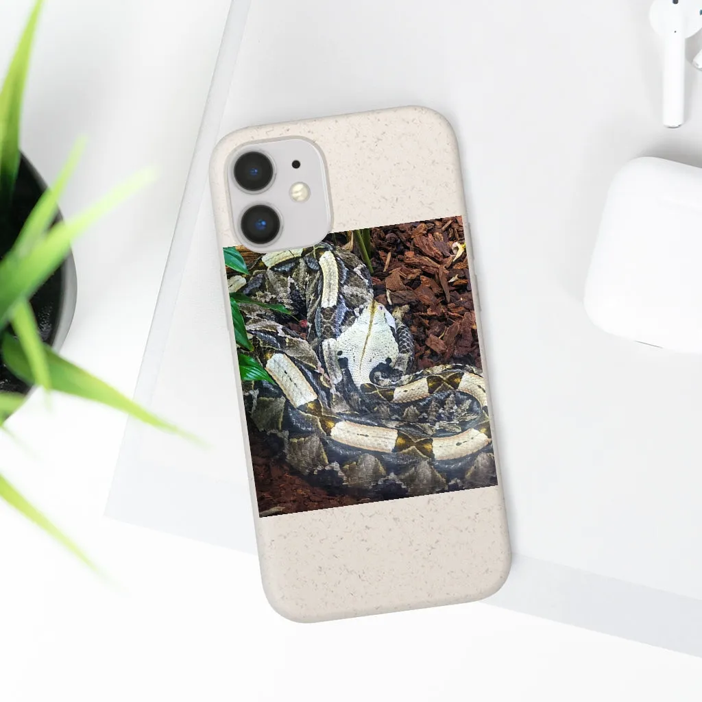 White Black Snake Biodegradable Case