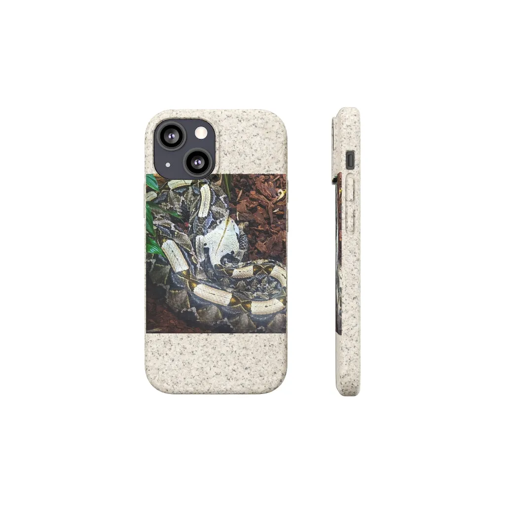 White Black Snake Biodegradable Case