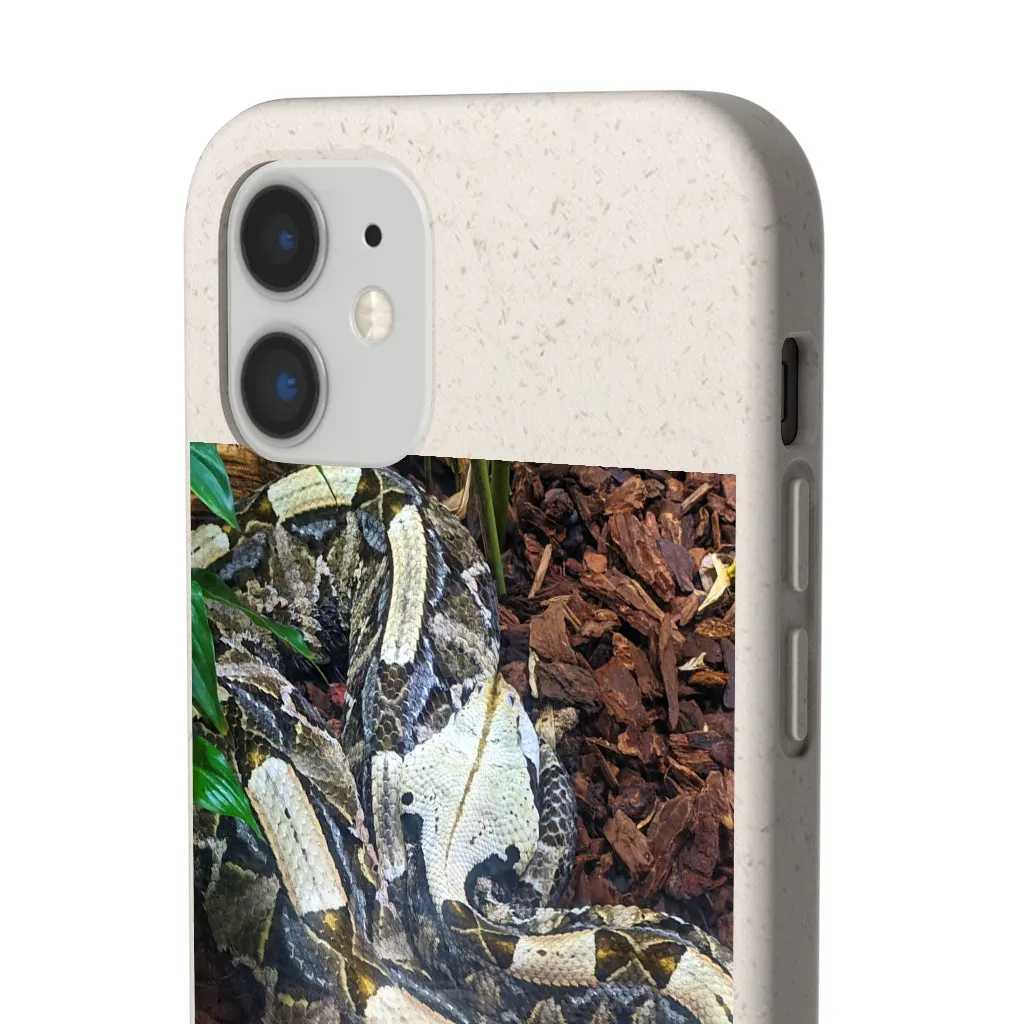 White Black Snake Biodegradable Case