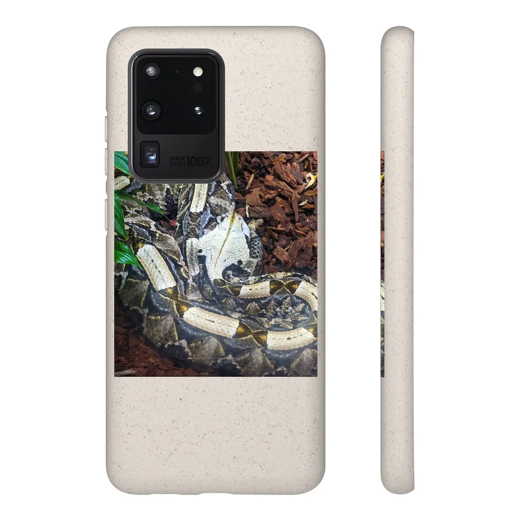 White Black Snake Biodegradable Case