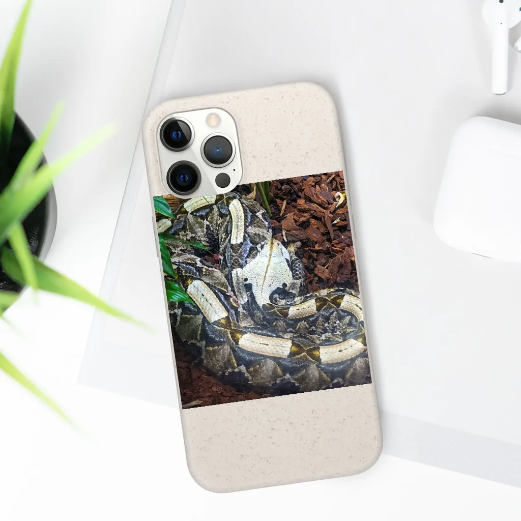 White Black Snake Biodegradable Case