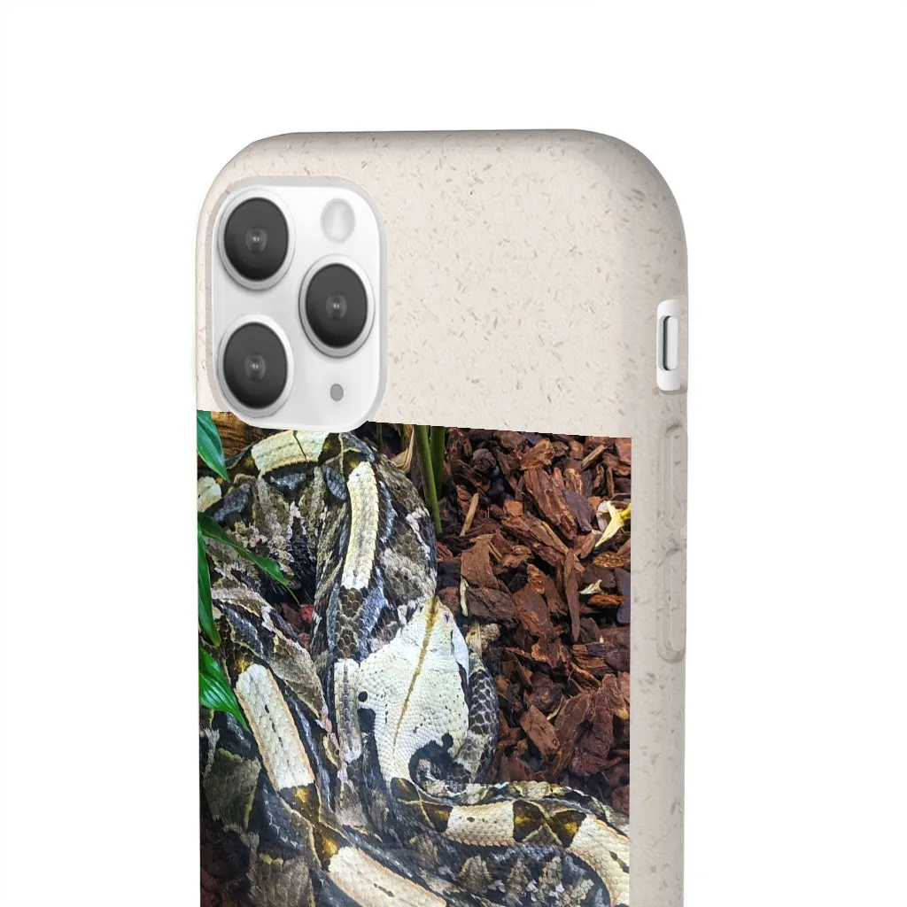 White Black Snake Biodegradable Case