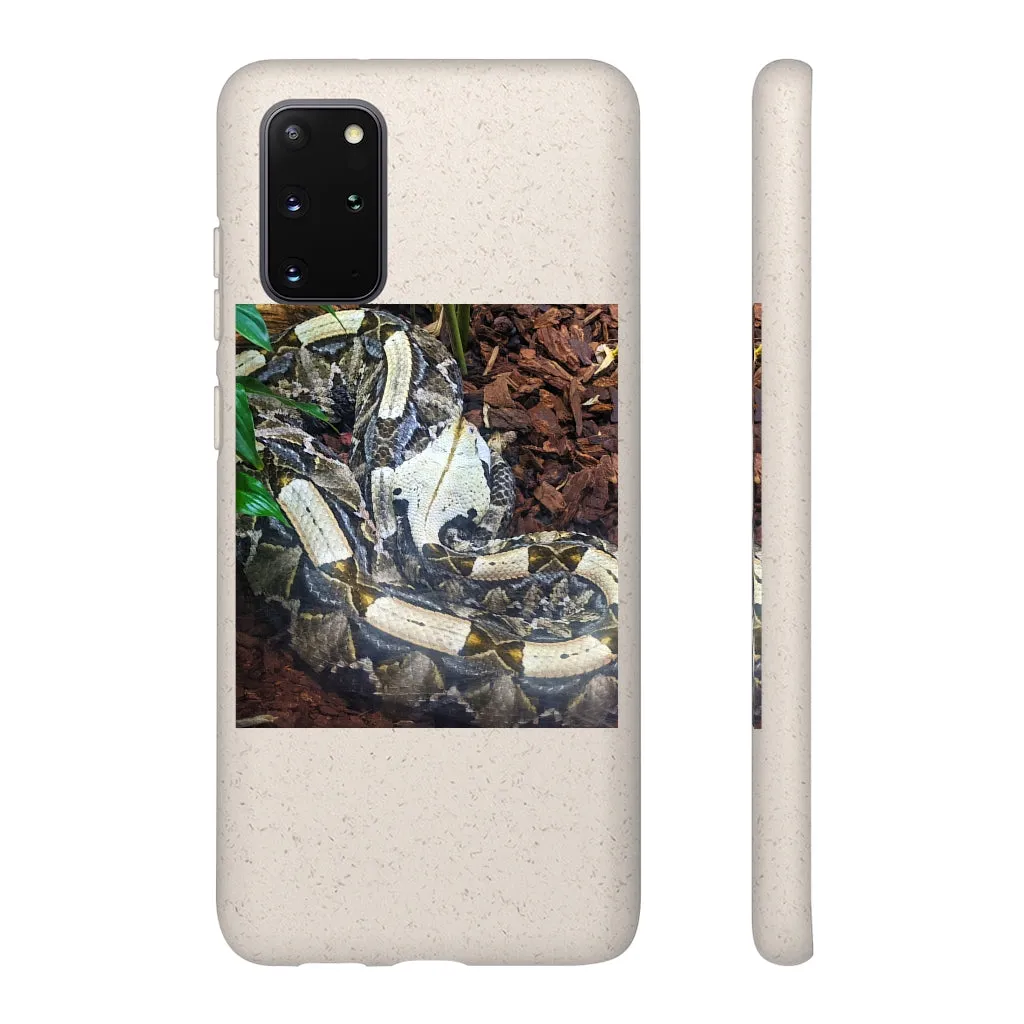 White Black Snake Biodegradable Case