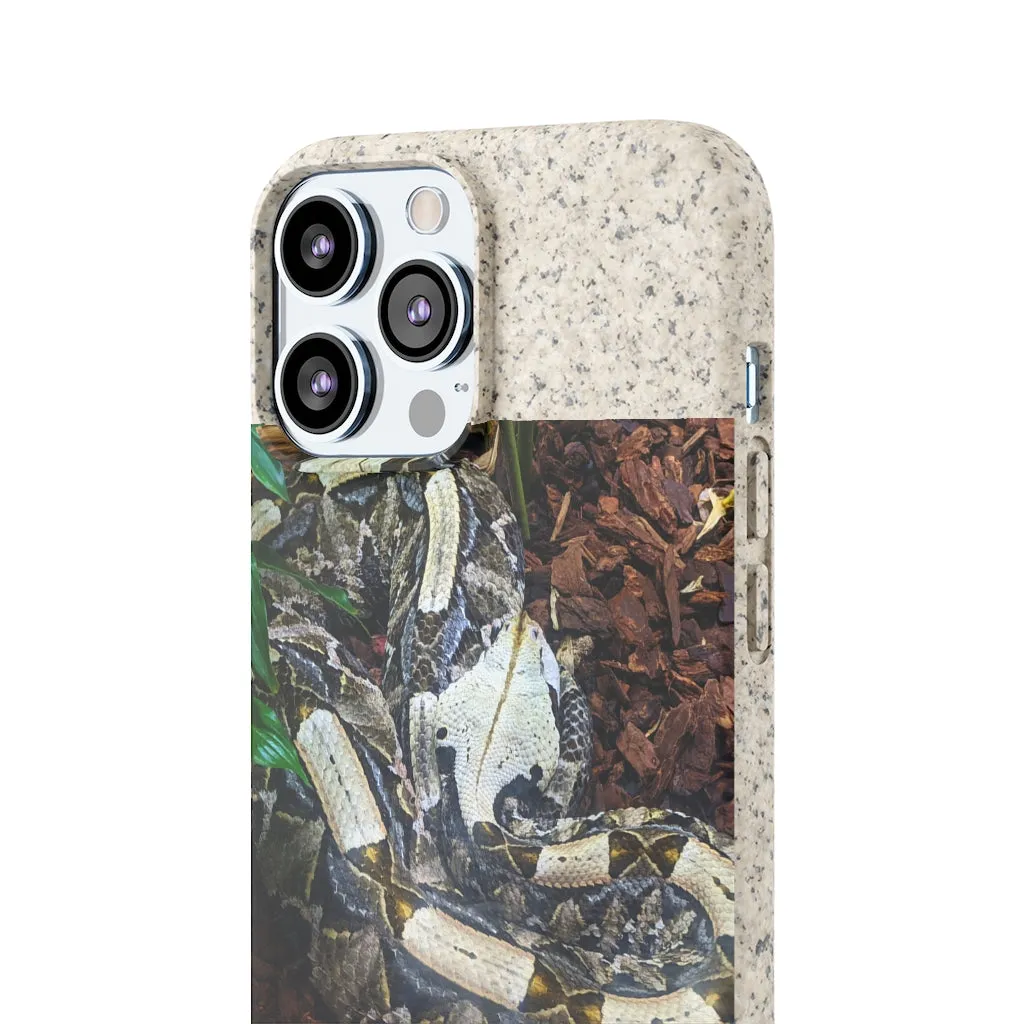 White Black Snake Biodegradable Case