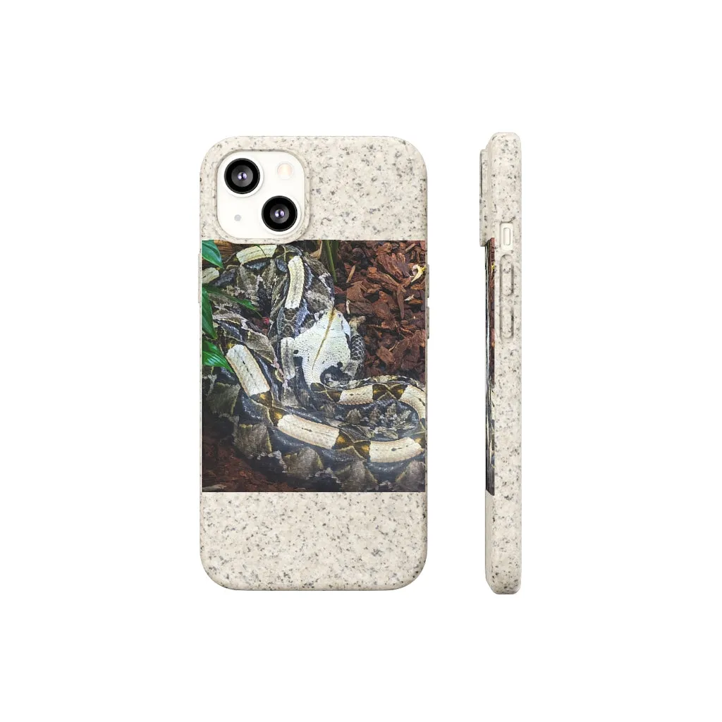 White Black Snake Biodegradable Case