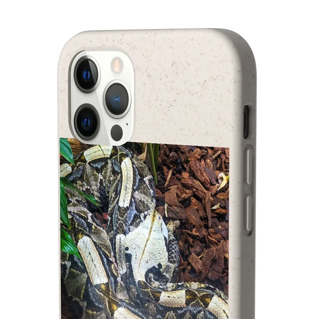 White Black Snake Biodegradable Case