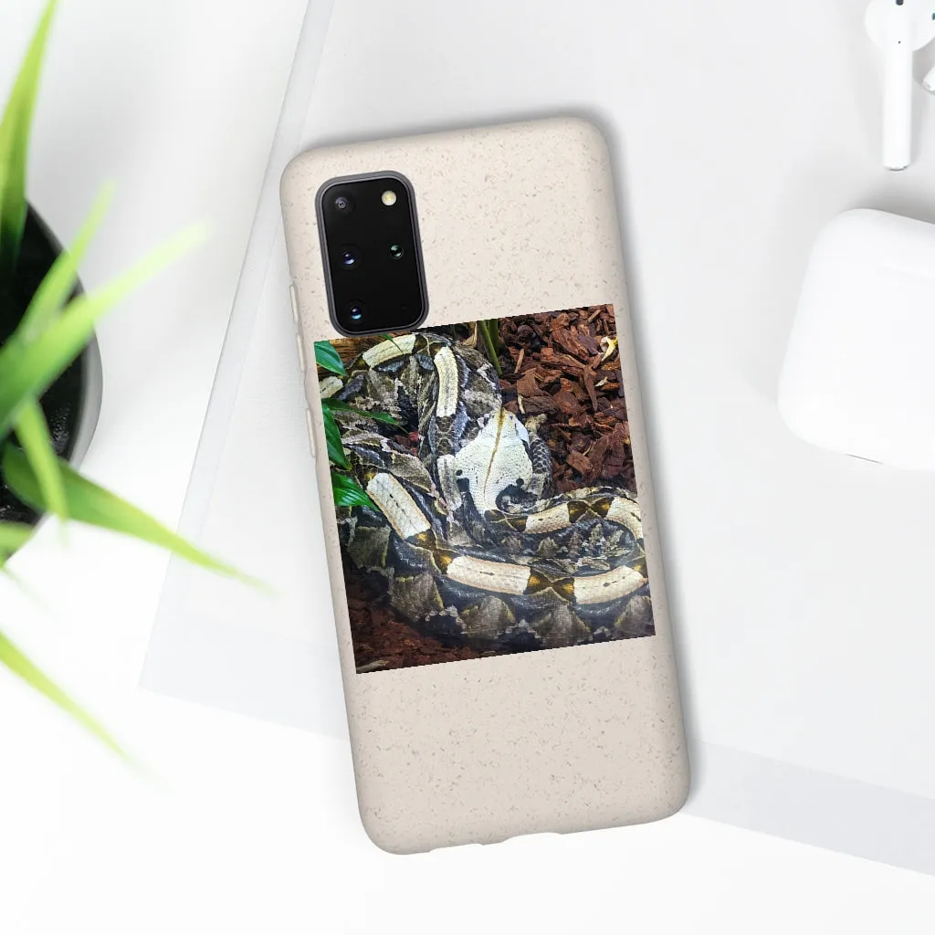 White Black Snake Biodegradable Case