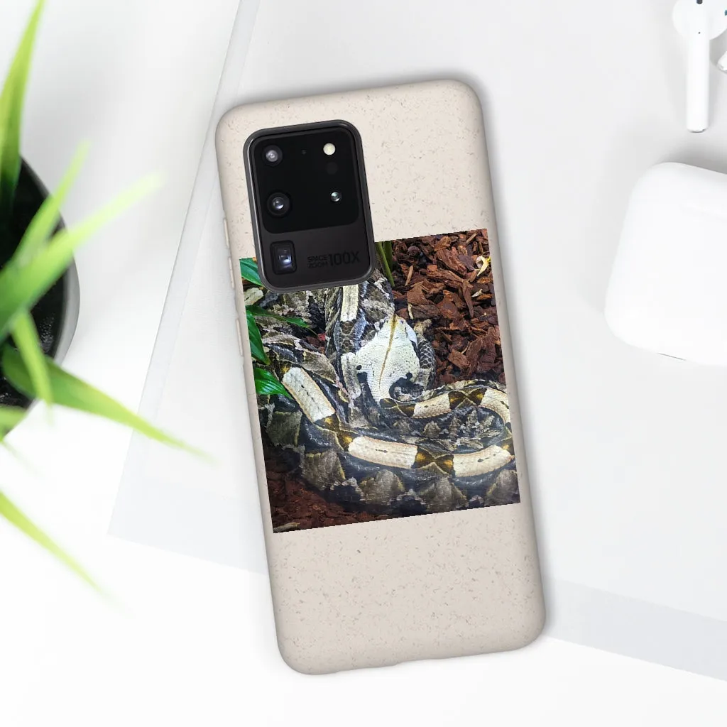 White Black Snake Biodegradable Case