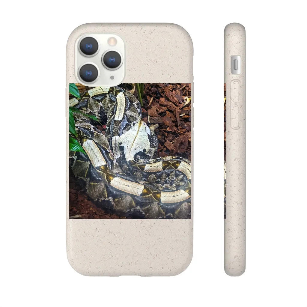 White Black Snake Biodegradable Case