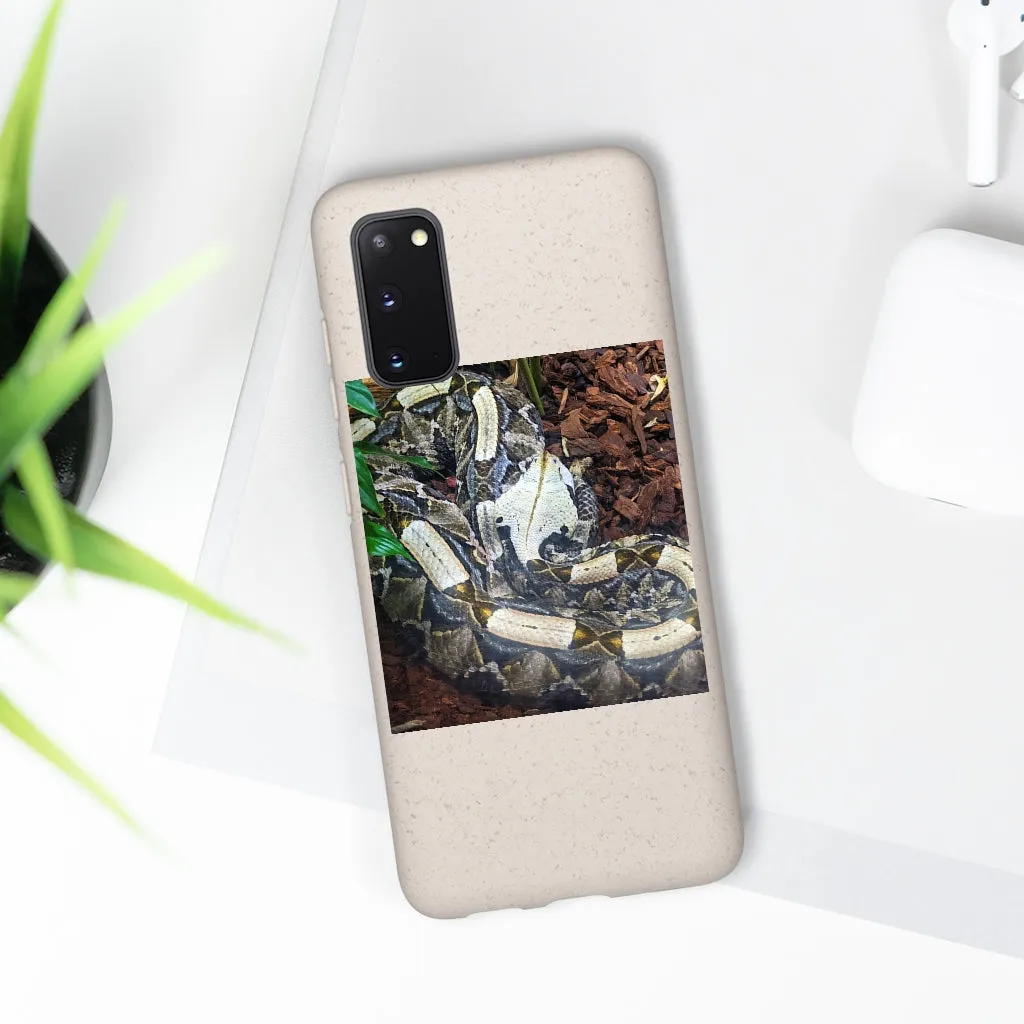 White Black Snake Biodegradable Case