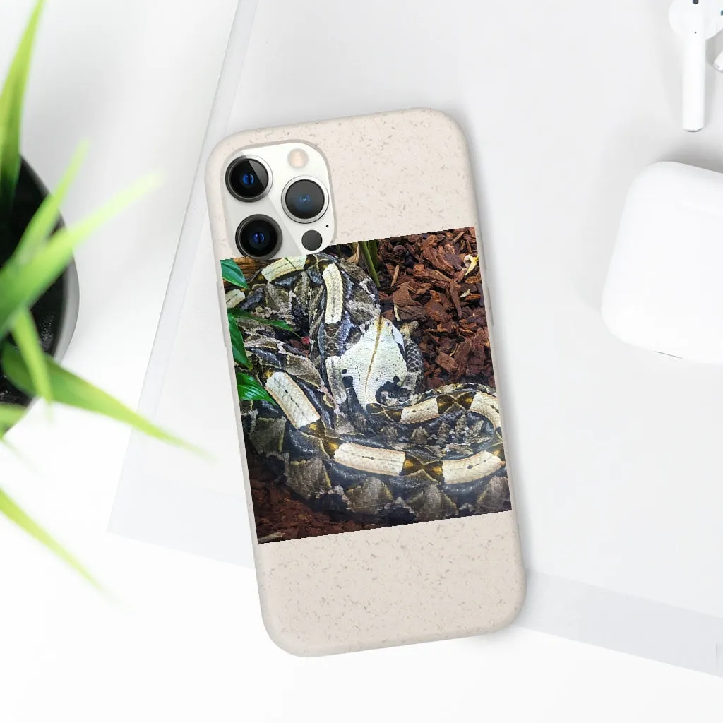 White Black Snake Biodegradable Case